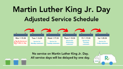 Martin Luther King Jr. Day Service Update Image